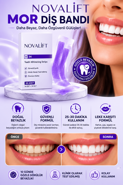 Novalift Premium Paketi 28x Şerit (Mor Diş Bandı)