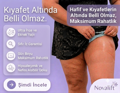 Novalift Bacak Şekillendirici ve Toparlayıcı Şeffaf Bant