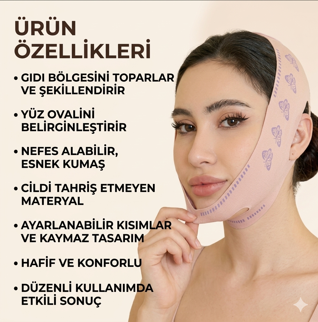V-Line Çene Boyun & Gıdı Toparlayıcı Korsesi